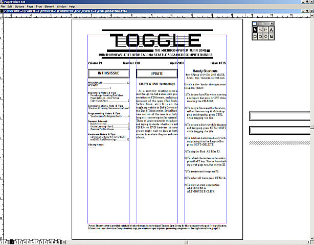 Publication Screen
