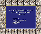 Chain Email Harvesting Email Addresses