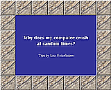 Random Computer Crashes